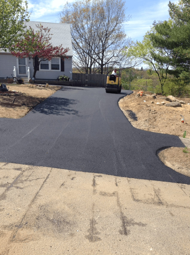 new residential driveway